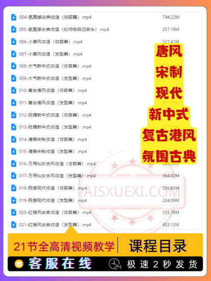 我是扒皮吖全能妆造课（扒皮亲授)-爱上学习资源站