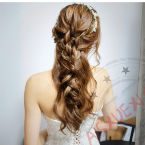 韩式编发搭配六款时尚新娘造型-爱上学习资源站