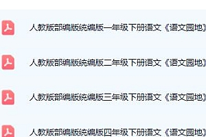  人教版部编版统编版江苏省1-6年级下册语文《语文园地》必备考点思维导图-爱上学习资源站